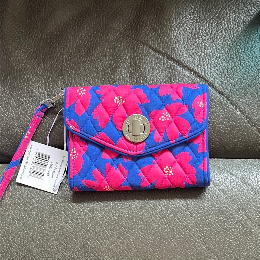 Vera Bradley your turn smartphone wristlet in art poppies